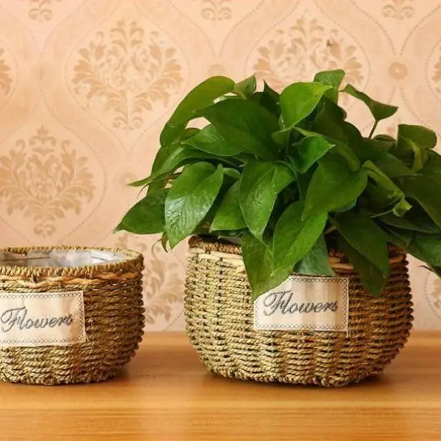 Цветочные композиции корзина плетеная настенный орнамент горшок для цветка