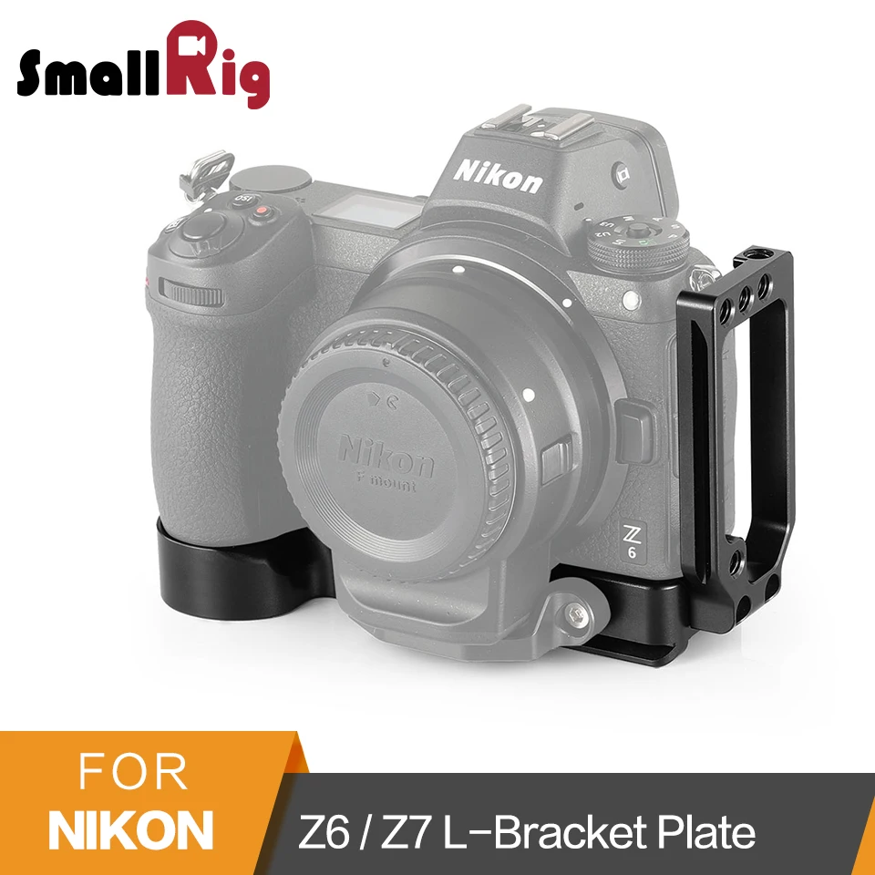 SmallRig Z6/Z7 l-образный Кронштейн Пластины для Nikon Z6 и Nikon Z7 Камера Arca-Swiss подходящий для Fujifilm Стандартный БЫСТРОРАЗЪЕМНАЯ l-образная Пластина Монтажная пластина-2258