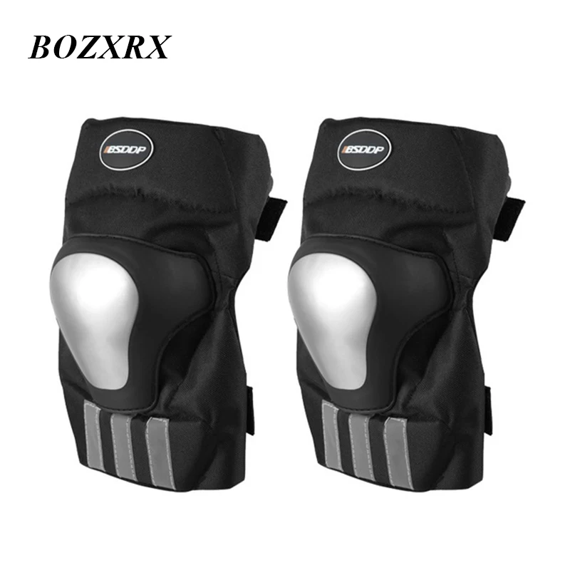 

BOZXRX 1 pair Motorcycle Knee Pads Motocross Knee Protector Guard MTB Skiing Protective Kneepad Moto Knee Brace Protective Gear