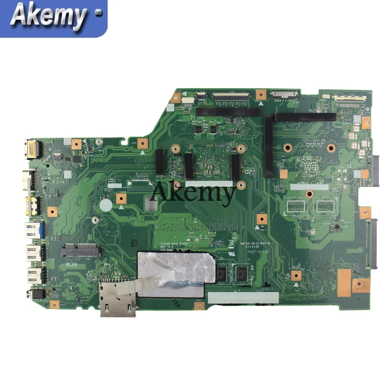 Akemy X751MA материнская плата для ноутбука ASUS X751MA X751M X751 тестовая оригинальная материнская плата 4G ram N2930 cpu