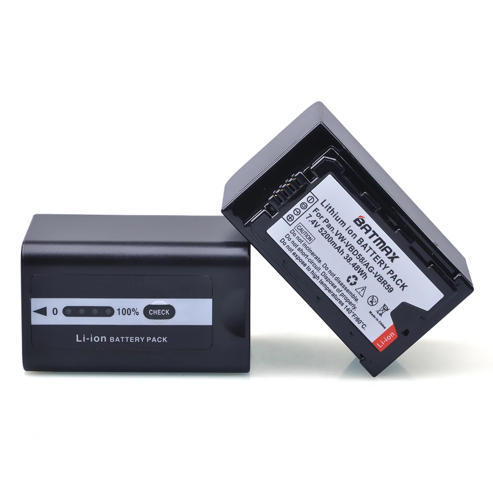 2 шт 7800mAh VW VBD78 батарея камеры для Panasonic VBD58 VBD29 VBR89 батареи AJ HPX260MC HPX265MC PX270 PX298