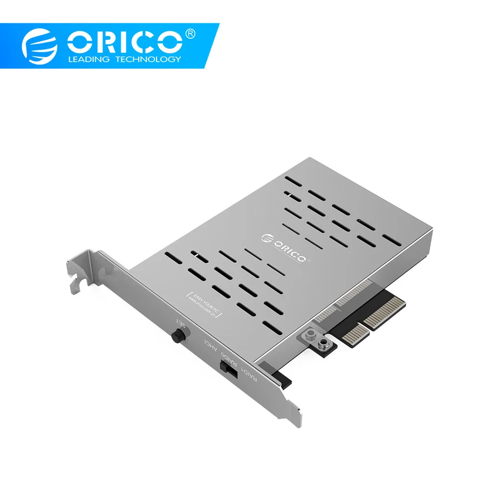 ORICO PRS2 жесткий диск для настольного компьютера, массив карт PCI-E X4 M key M.2 SSD из нержавеющей стали, высокоскоростной Raid жесткий диск, HDD карта расширения