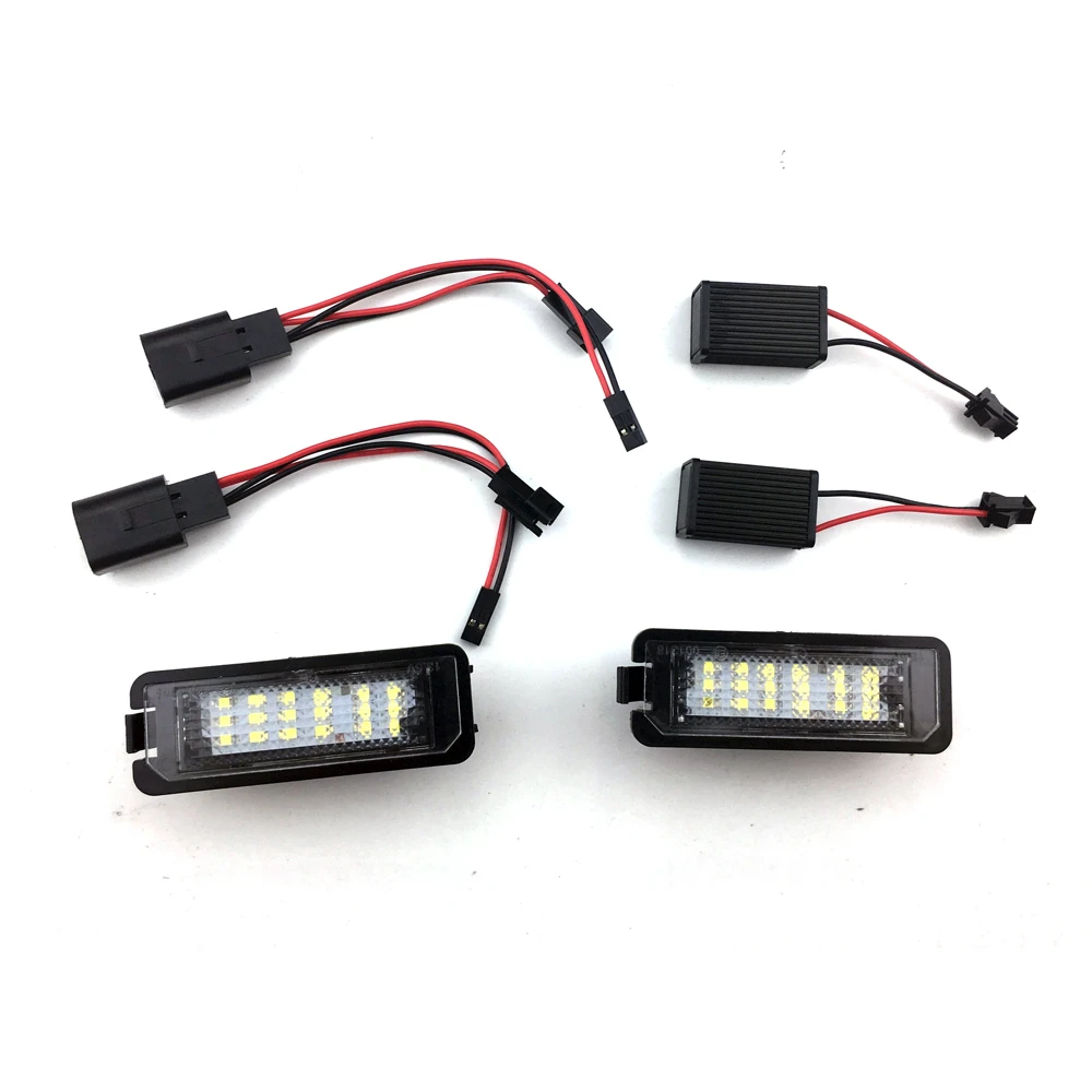 Лампа для номерного знака 18SMD LED белая VW Golf MK4 MK5 MK6 Passat Polo CC Eos Porsche Cayenne Boxster - купить