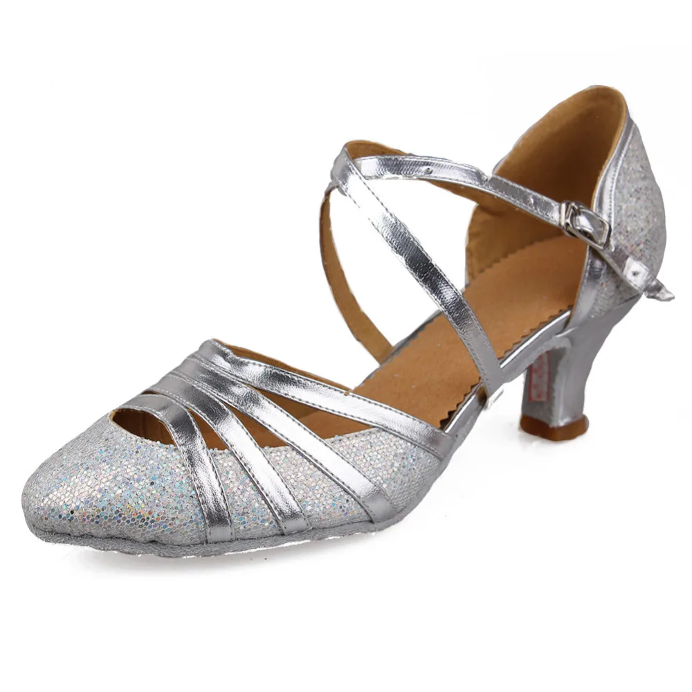 Женские туфли с блестками на высоком каблуке 5 см|dance shoes modern|glitter dance shoesmodern |