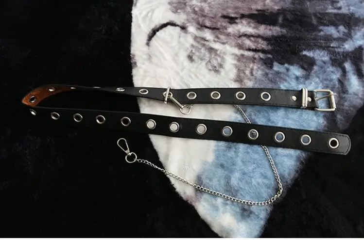 waist belt only Регулируемая Женская плиссированная юбка в готическом стиле Харадзюку Лолита плиссированная юбка - Color: waist belt only
