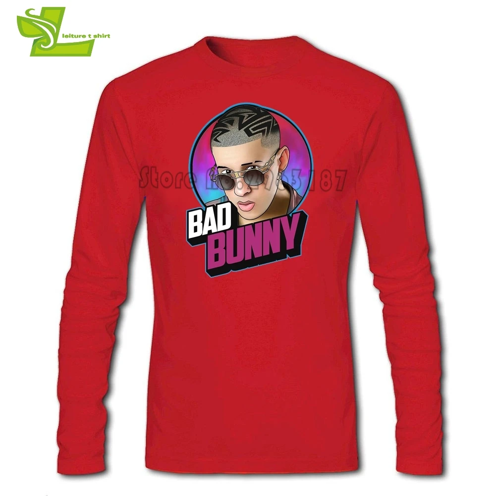 Футболка Bad Bunny для парней новинка Уникальные футболки повседневная классическая