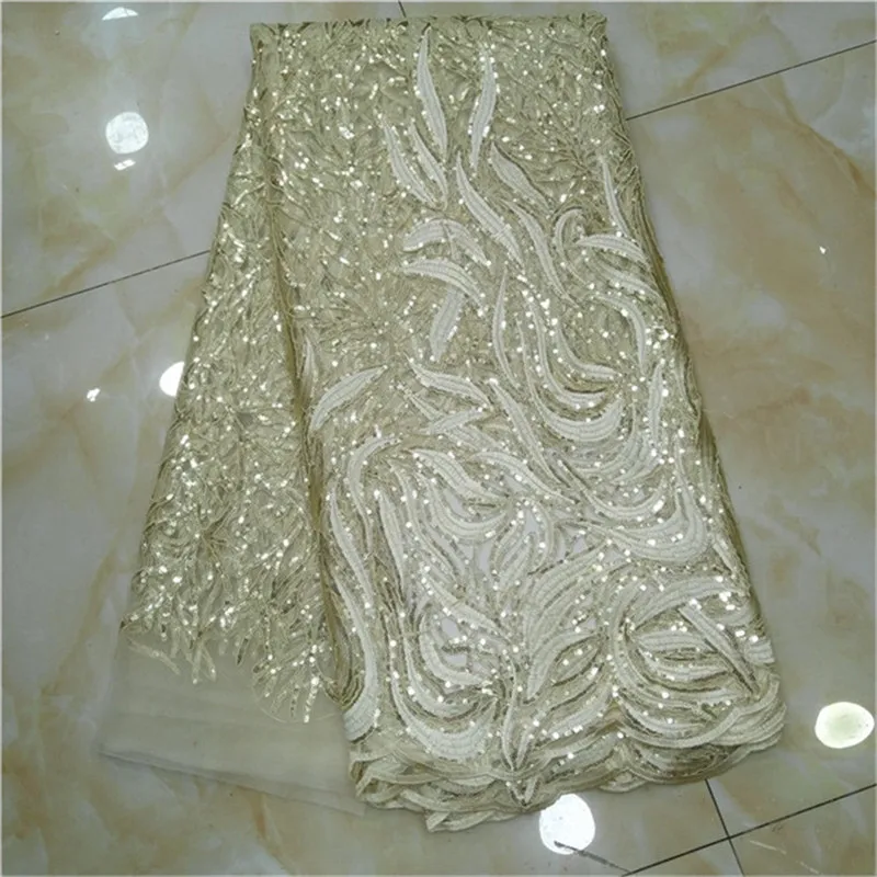 2019 Высококачественная французская кружевная ткань в нигерийском стиле