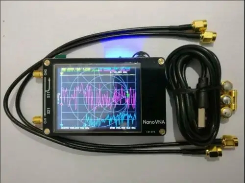 Новый Векторный анализатор сети HF VHF UHF UV NanoVNA антенны + ЖК дисплей 2 8 дюйма