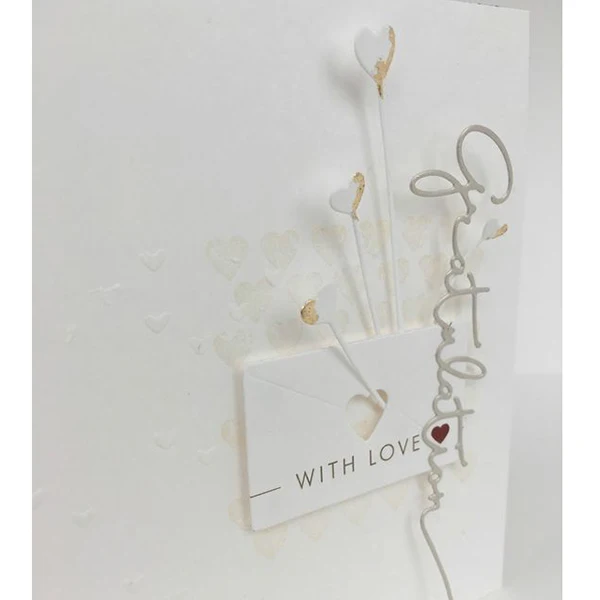 Металлические штампы для резки форма Луна Звезда Сердце полоса скрапбукинга