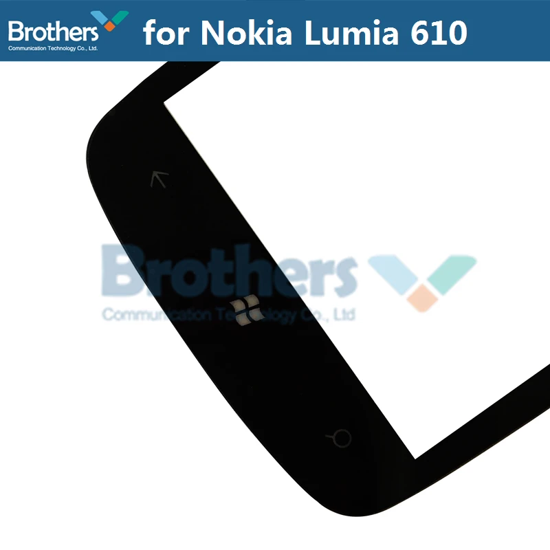Оригинальный сенсорный экран дигитайзер для Nokia Lumia 610 Переднее стекло объектив