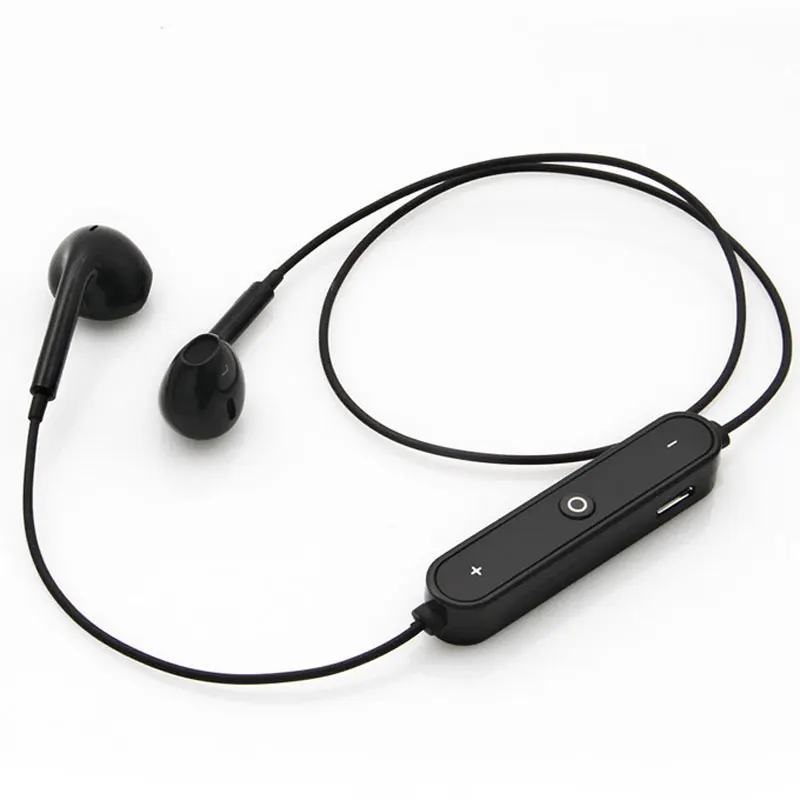 black Стильный бизнес Bluetooth гарнитура Открытый водонепроницаемый активный шумоподавление MP3 Беспроводные наушники затычки для телефона Android - Цвет: black