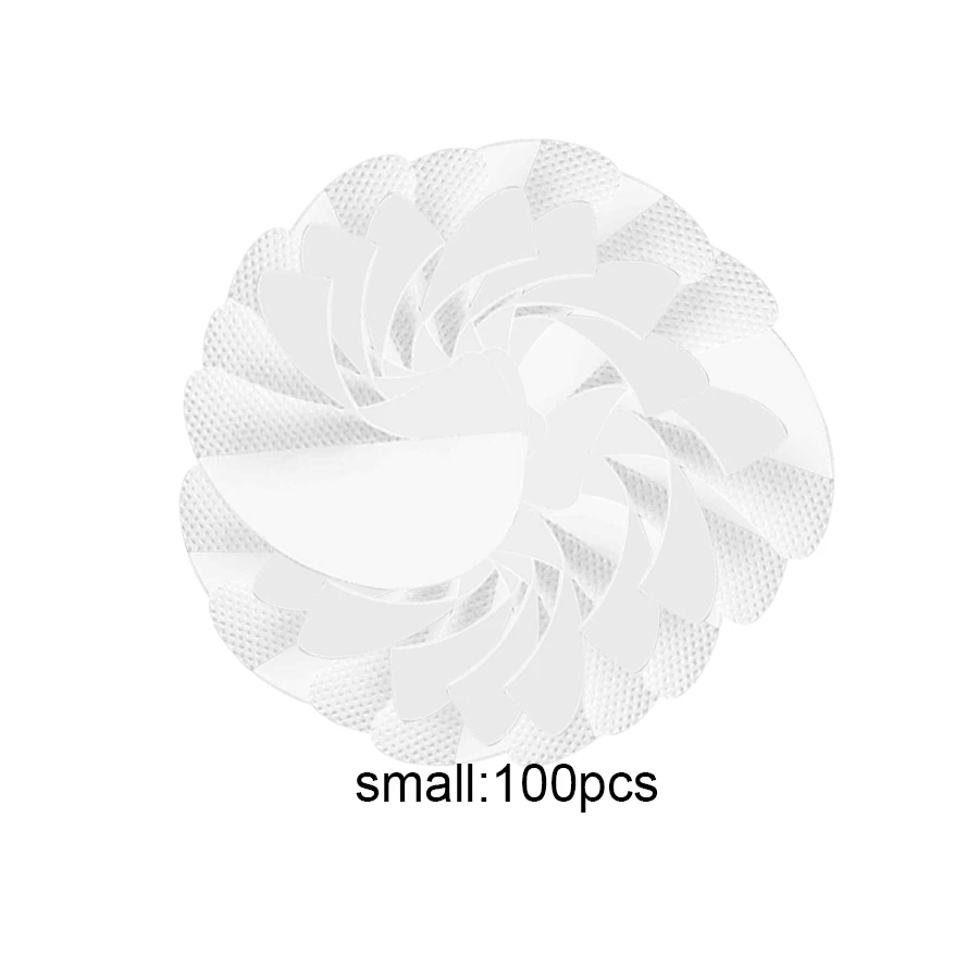 small 100pcs 100 шт./упак. Профессиональные Тени для век щит для макияжа глаз кругов под глазами патчи глаз, Макияж для губ, Применение инструмент - Цвет: small 100pcs
