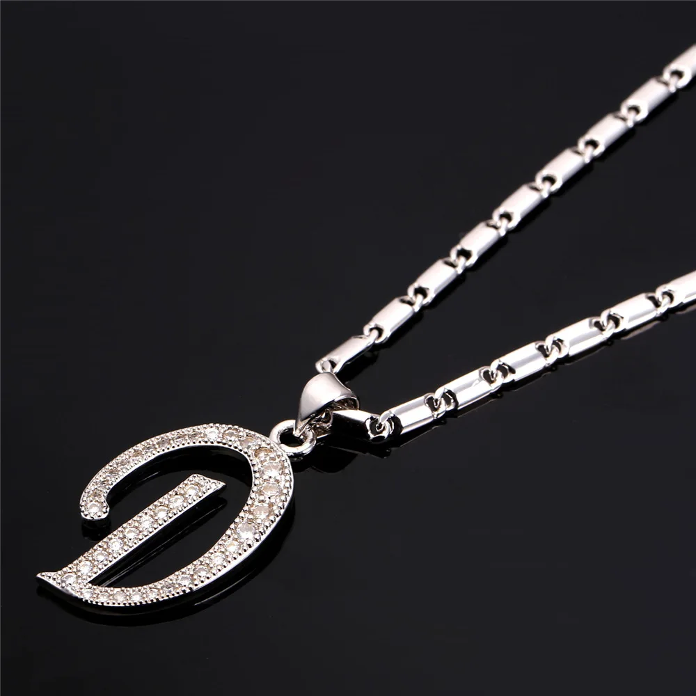 U7 Буква Подвеска Цепочка Ожерелье Мужской /Женский Подарок Ювелирные Изделия