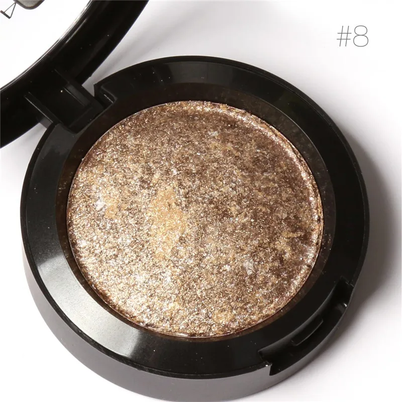 36pcs FOCALLURE 10 Colors Baked Eyeshadow Diamond Eye shadow Palette in Shimmer Metallic Eyes Makeup Cosmetics Tools FA12 |