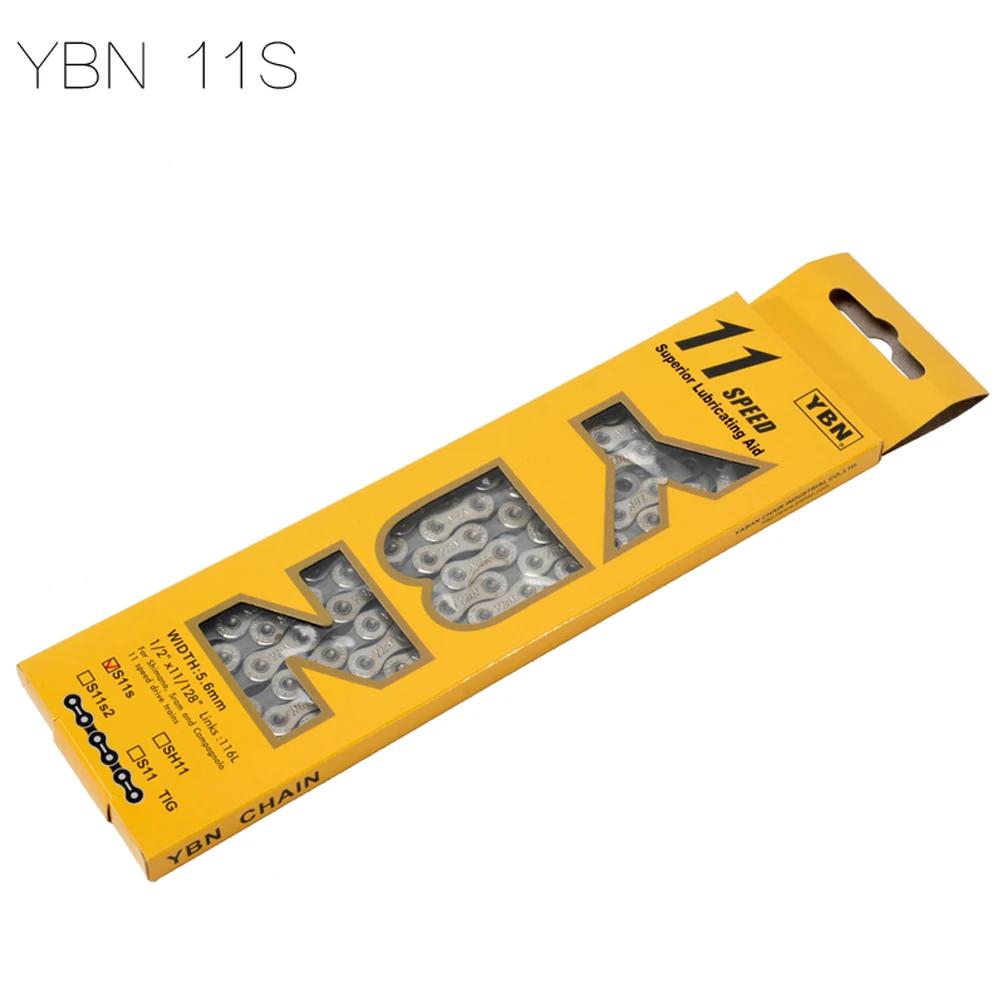 Тайвань YBN 11 скоростной Mtb велосипед Chian 1/2 &quot* 11/* 116 звенья цепь для дорожного