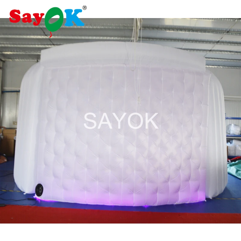 Гигантская надувная фотобудка комбинированная палатка стена и надувной диван