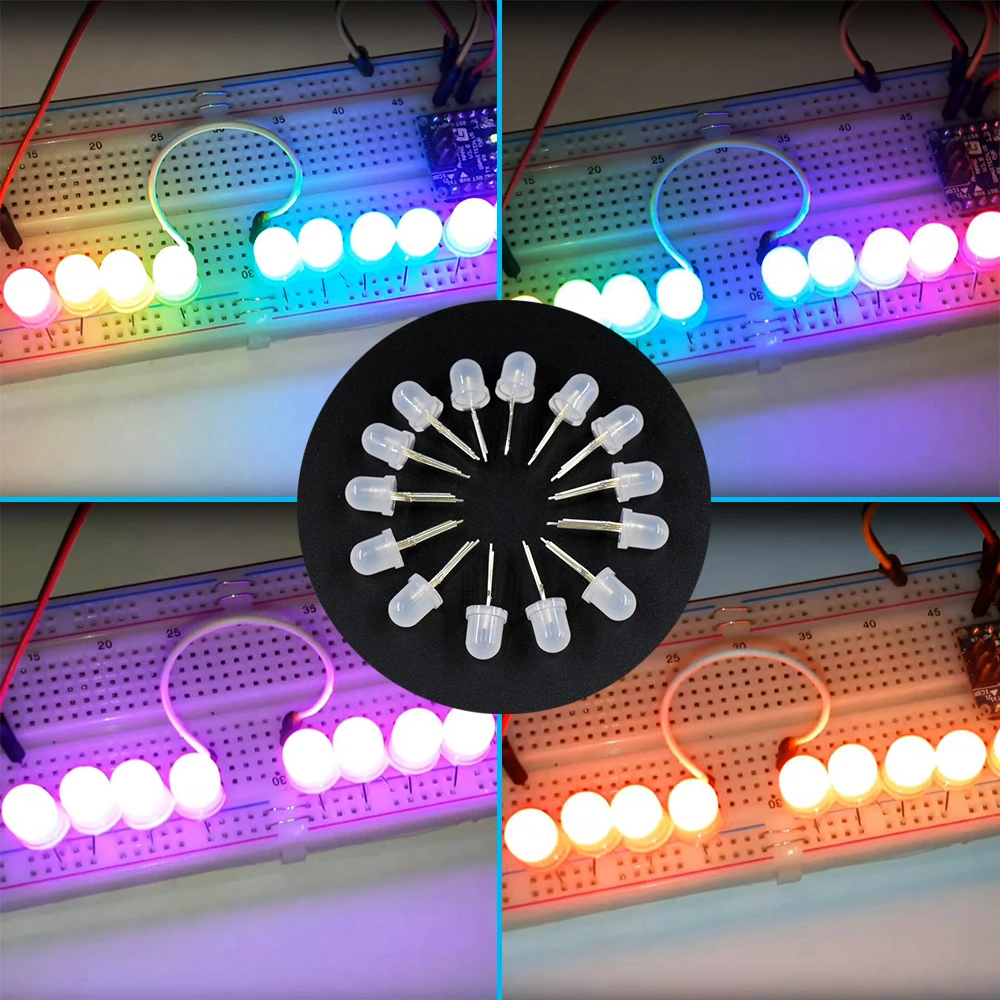 APA106 F8 8 мм/F5 5 мм круглый RGB полноцветный пиксель Arduino программируемый матовый