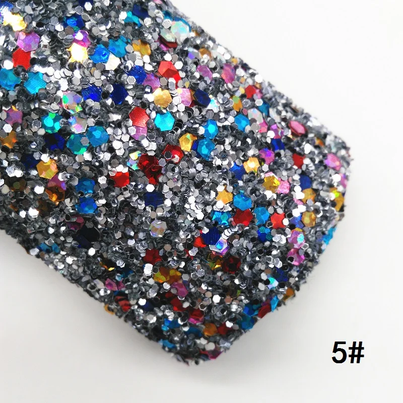 Glitterwishcome 30X134 см мини рулон с эффектом блестящей кожи Fabirc кожа ткань винил для Луки, GM004 - Цвет: 5