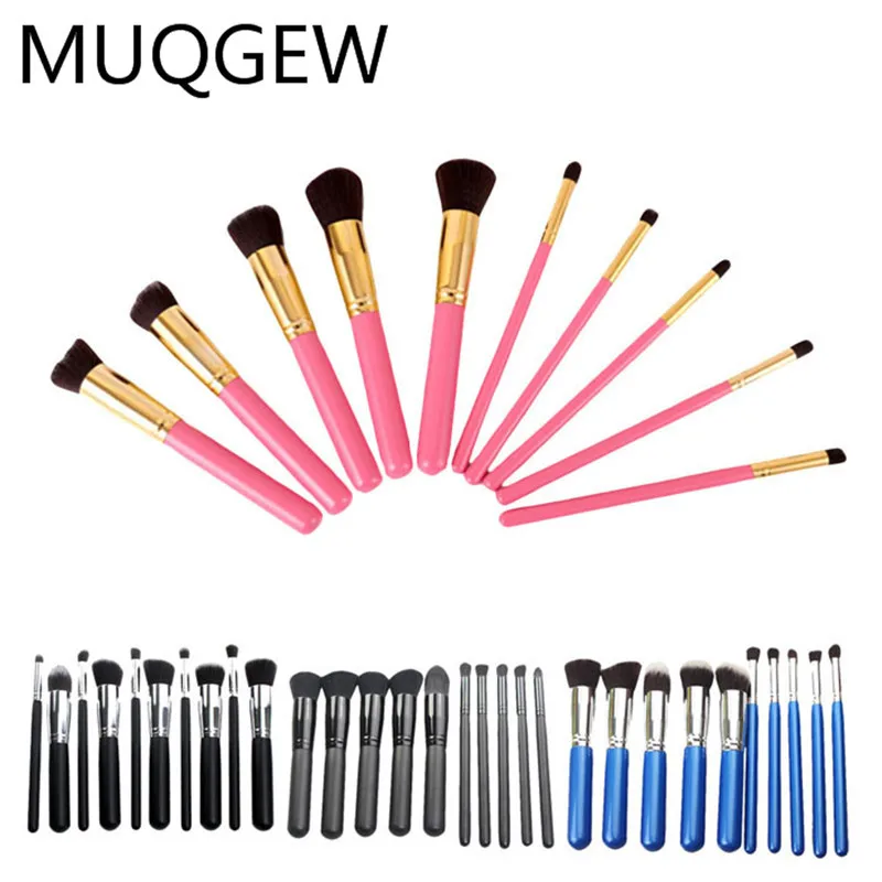 10 шт новая мода высокое качество синтетические волосы макияж кисти