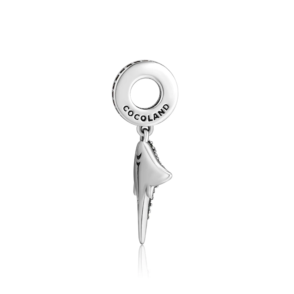 Подвеска Davil Rays Fandola из стерлингового серебра 925 пробы Mobul Oceanic Charm зеленый CZ Fit