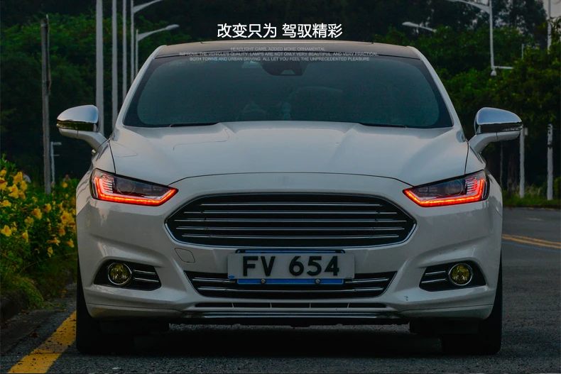 Головной фонарь автомобильный Стайлинг для Ford Mondeo в сборе фары 2013- для Ford Fusion Bi-xenon двойной объектив HID комплект led drl