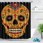 Водонепроницаемая занавеска для душа из полиэстера, 72 дюйма, 12 крючков