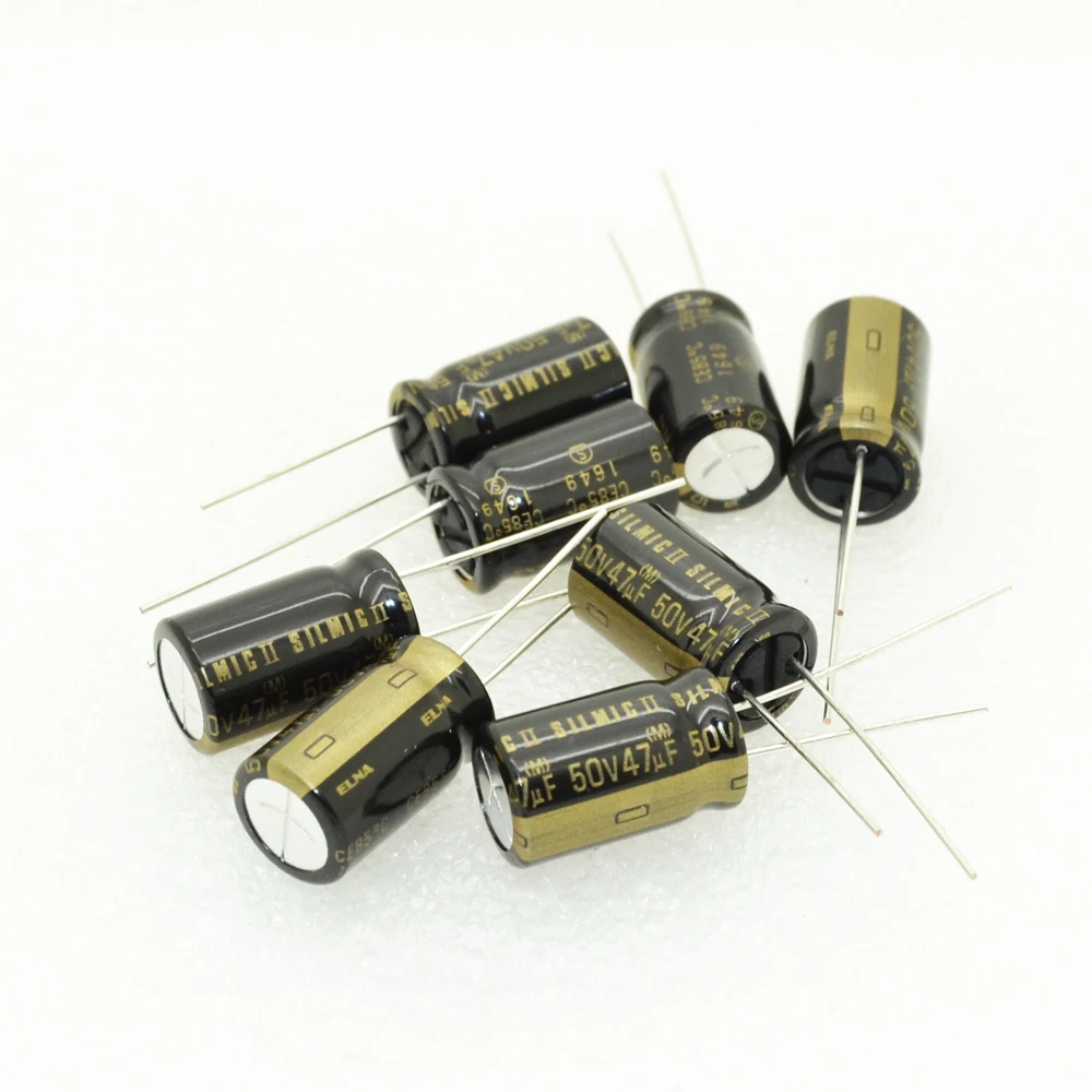 30 шт ELNA SILMIC II 47 мкФ/50 V аудио электролитический конденсатор 6010|capacitor electrolytic|capacitor