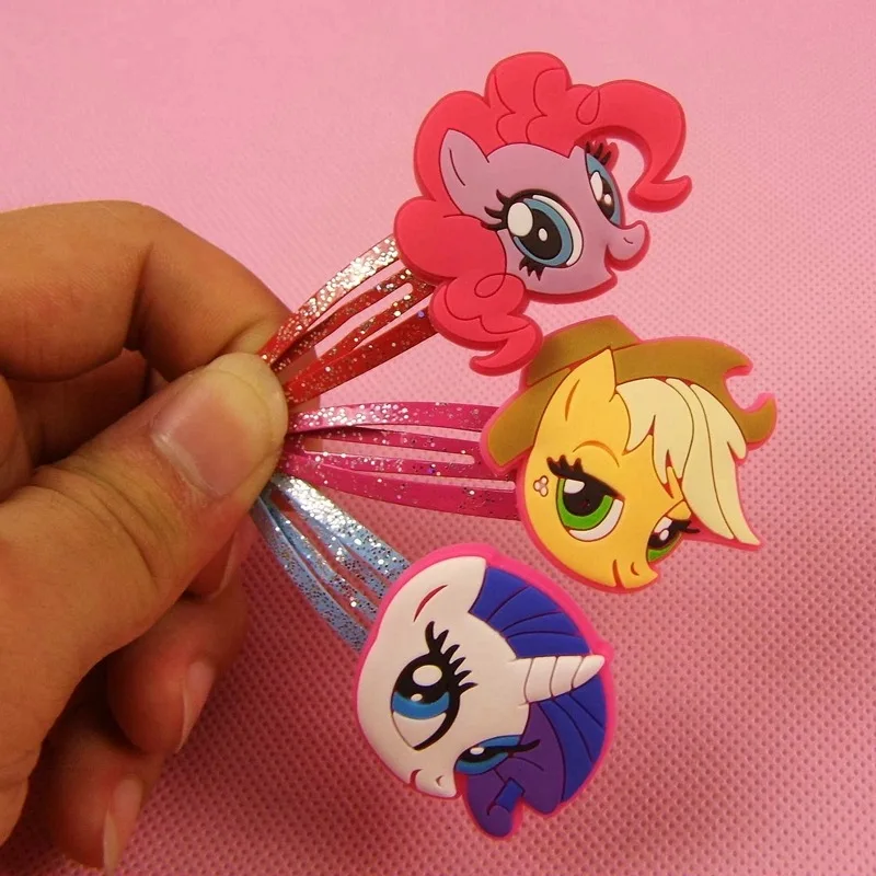 Девушки Большая Голова Стиль мой милый маленький единорог украшение для волос с