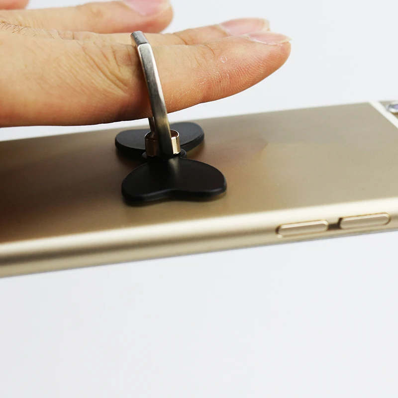 Прочное Приклеивание металла розетка палец кольцо назад держатель крюк 360