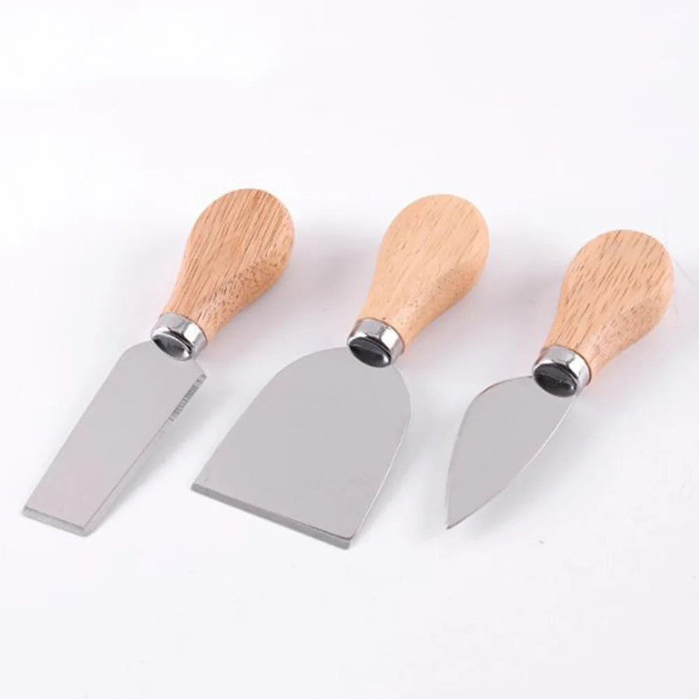 4 шт./компл. с деревянной ручкой нож для резки сыра вилка резак кухонные