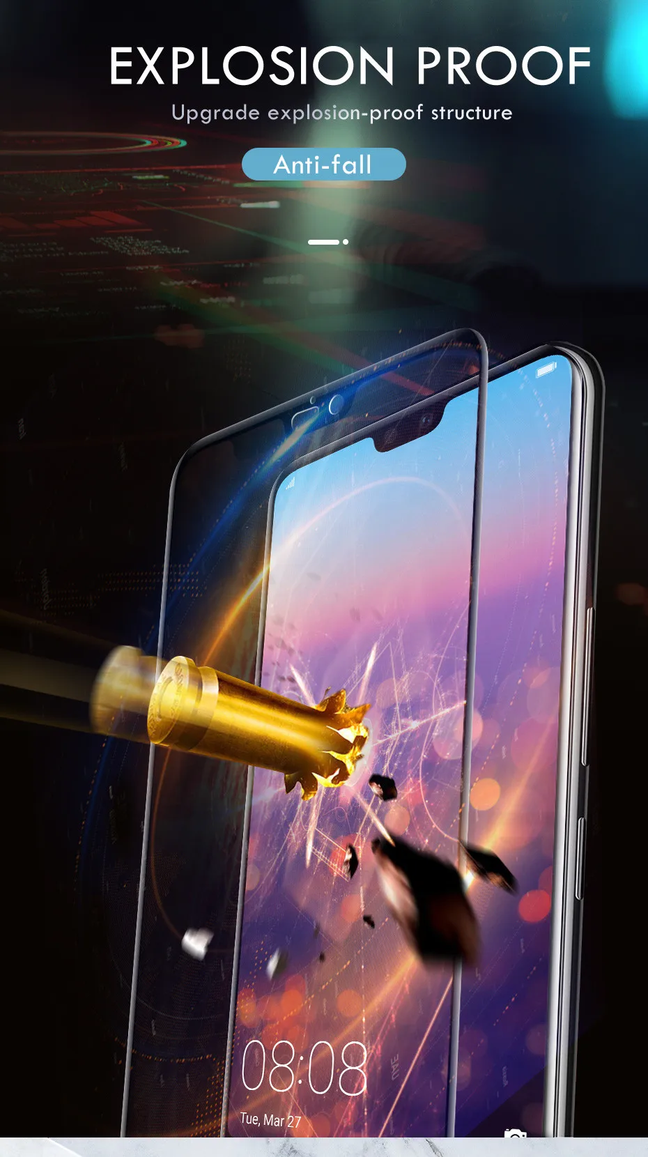 ZNP 15D Защитное стекло для huawei P20 Lite P30 Pro P10 Plus закаленное защитное стекло для huawei Honor 10 9 Lite
