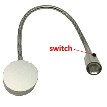 12 В 24 в 110 220 1 Вт Светодиодный светильник для чтения изголовья кровати