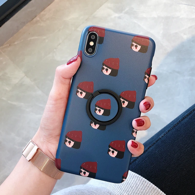 GlamPhoneCase милый Леон-Профессиональный Чехол для телефона кольцо мягкий TPU чехол iPhone