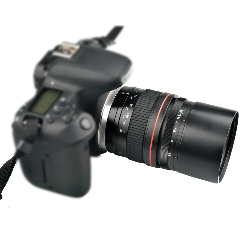 Lighdow 135 мм F2.8 телефото объектив с фиксированным фокусным расстоянием для Canon 6D 6DII 7DII 77D 760D 800D 70D 80D 5DIV 5diii Nikon D3400 D5300 D760D камеры