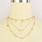 Новое модное ожерелье с надписью Love и многослойным ожерельем в богемском стиле, оптовая продажа ювелирных изделий