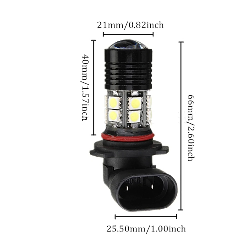 Новый автомобильный Стайлинг 9 Вт Авто 12 + 1 SMD светодиодный HB4 9006 чистый белый