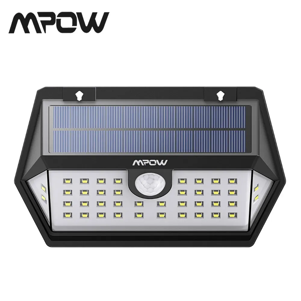 Mpow 40 LED датчик движения Солнечная садовая лампа наружная IP65 водонепроницаемая 120