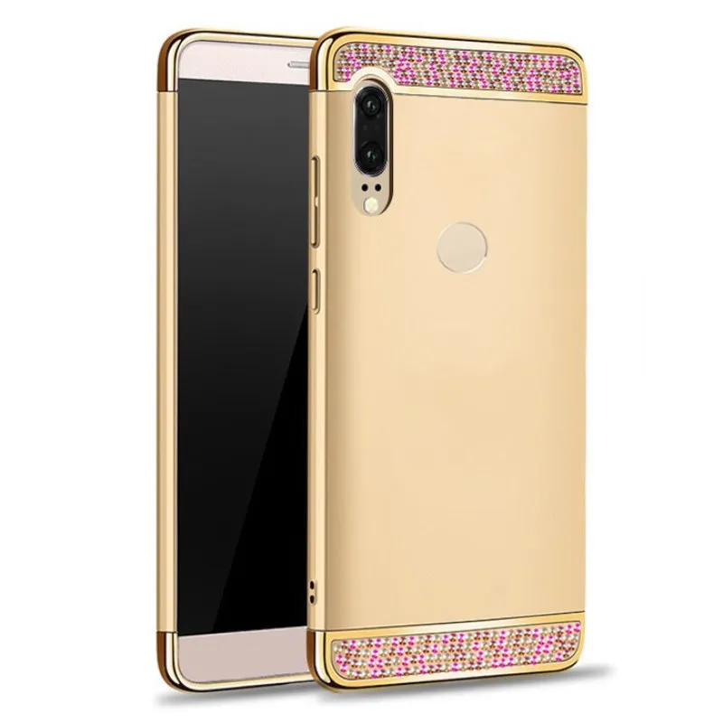 Цветной Кристальный чехол для Huawei Y9 2019 ударопрочный Жесткий ПК силиконовый Y5 Y6 Y7