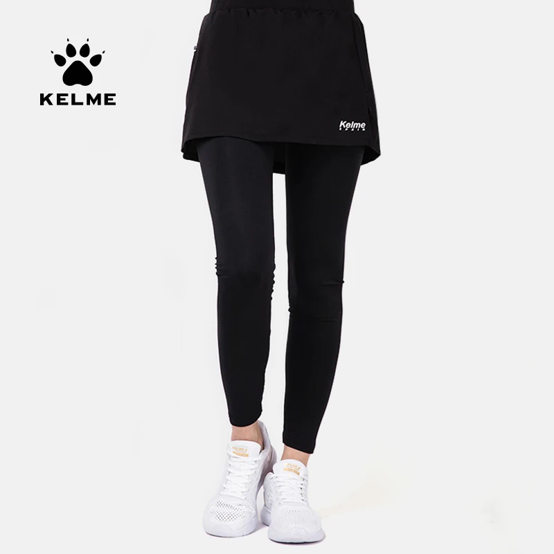 Женские Штаны Для Йоги KELME спортивные Леггинсы длинные альтетические с юбкой