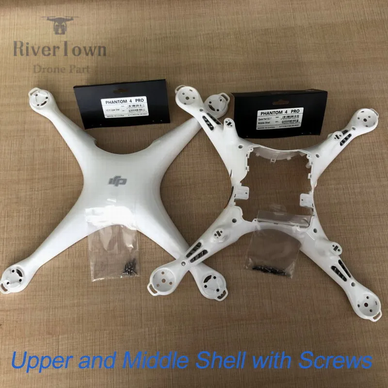 Оригинальный новый корпус DJI Phantom 4 Pro верхний/нижний с винтами Корпус Корпуса