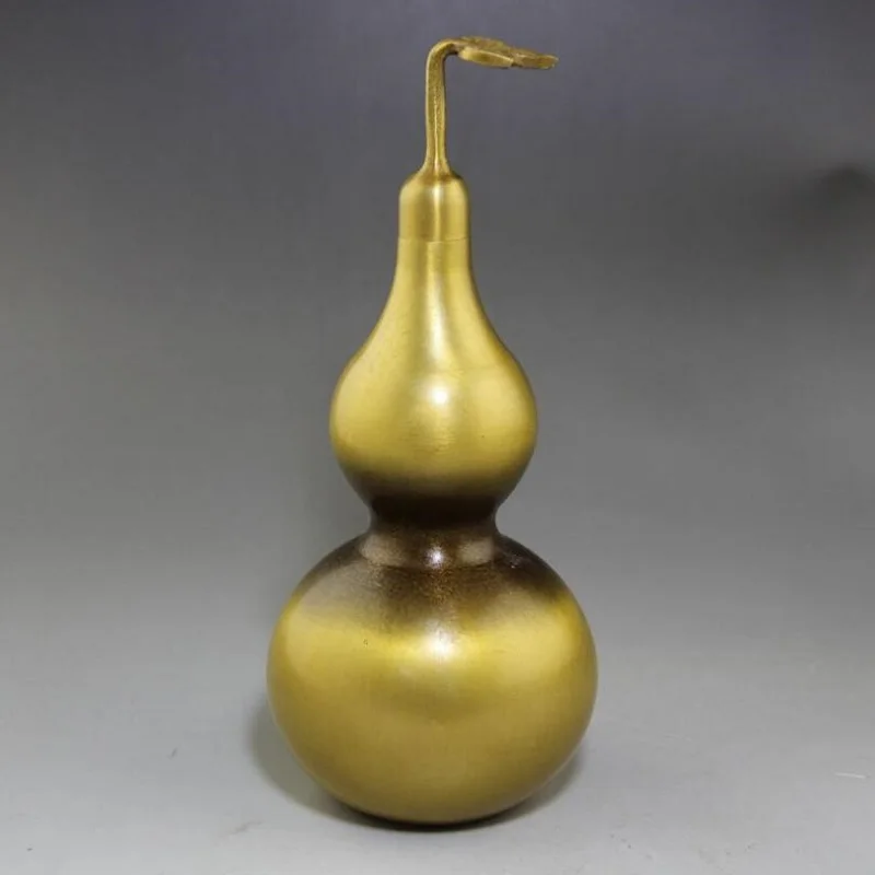 

Restoring ancient ways Antique Crafts Exquisite bronze ware Brass gourd wine pot Ornament