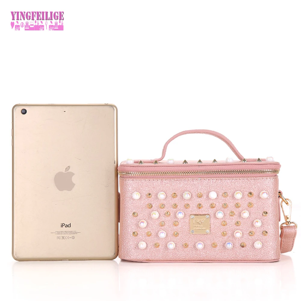 Женская обувь из PU искусственной кожи Модные клапаном жемчуг Заклёпки Для женщин