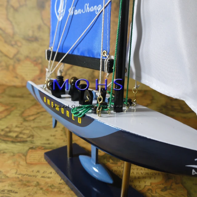 Бесплатная доставка 3 вида цветов деревянные модель парусной лодки Деревянные