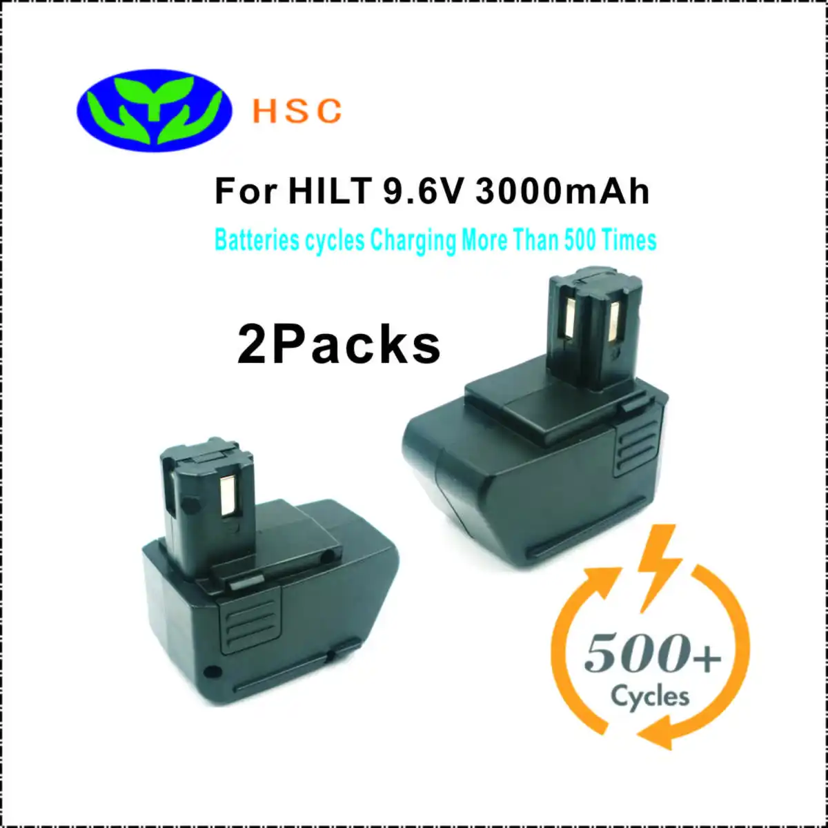 2 шт. 3.0Ah аккумуляторная батарея HIL9.6A NiMh батарея 9,6 в замена Hilti SBP10 SFB-105 00315078 265605 аккумулятор