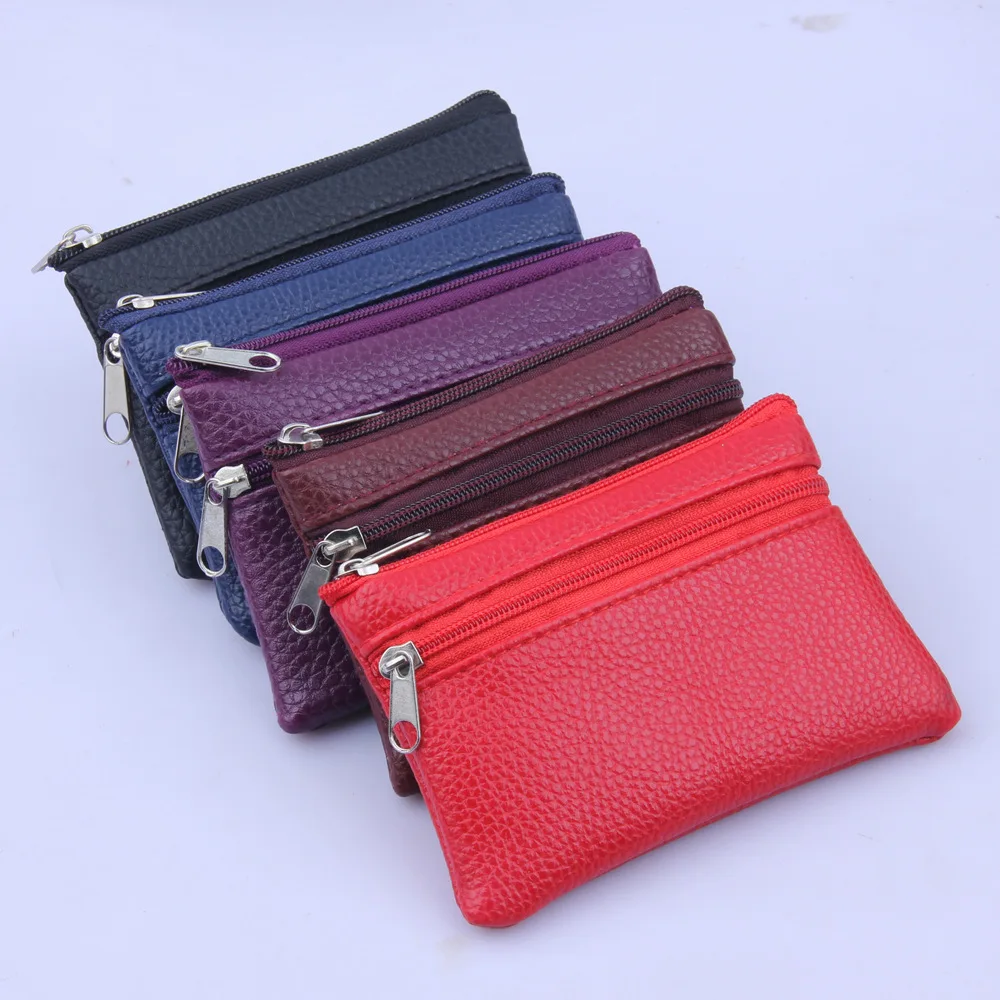 Korean version of Xiaoqing Receiving Card Bag pocket change bag litchi pattern PURSE Coin women wallets purse | Багаж и сумки