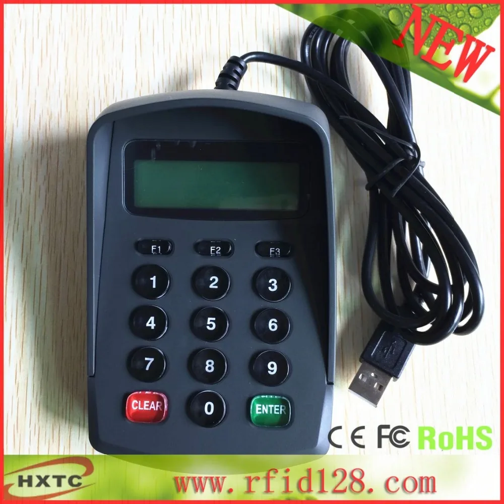 Usb ACSII формат 15 клавиши клавиатуры цифровой клавиатурой Numpad / Pin Pad с жк подключить