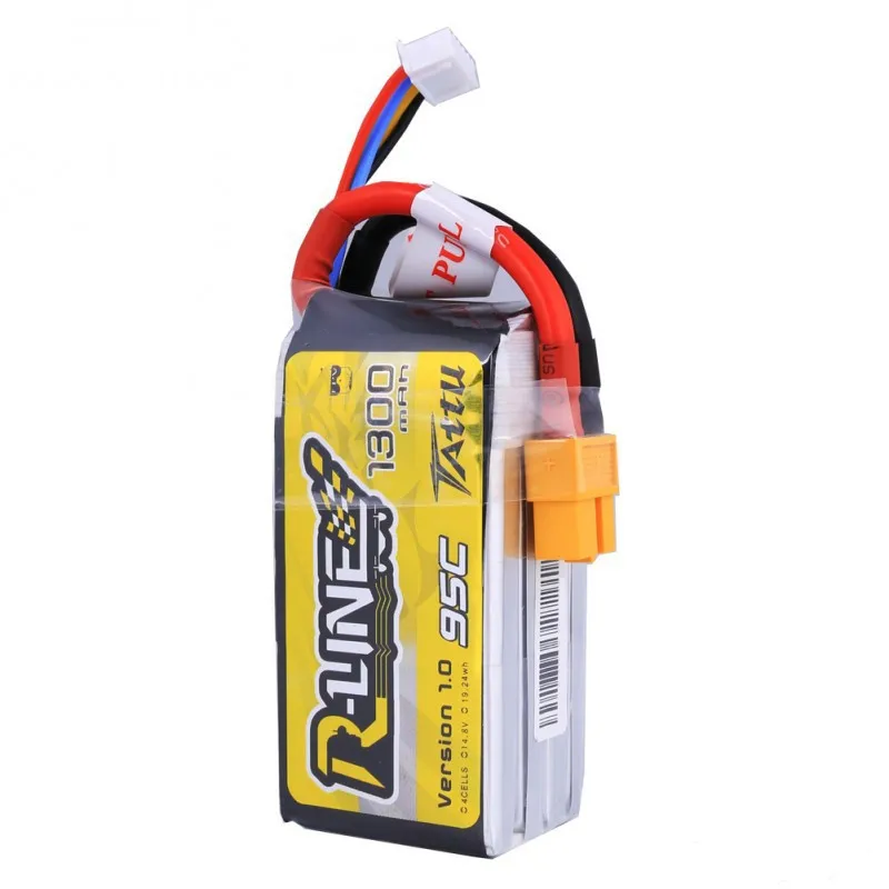 Tattu R-Line 14.8V 1300mAh 95C 4S Lipo Battery with XT60 Plug For DIY FPV Racing Drone Racer Spare Parts High Quality Accs | Игрушки и