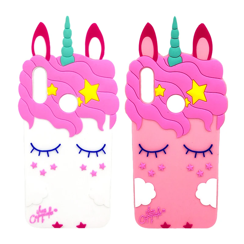 

3D Unicorn Case For Huawei Honor 10 Lite Cover Cute Cartoon Horse Silicone Soft Back Cover For Huawei Honor 10 Lite Shell Fundas