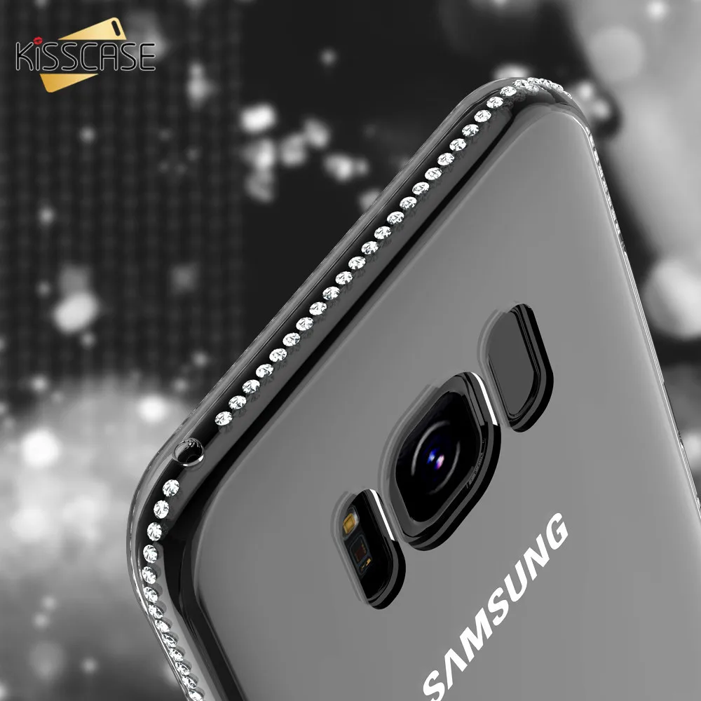 KISSCASE ювелирное чехол на самсунг A5 2017 A7 a5 J5 J7 2016 Прозрачный Galaxy Note 9 8 S9 S8 Плюс Капа а5