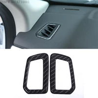 carbon fiber style abs car dashboard side air conditioning vent outlet frame trim for land rover discovery sport 2015 2016 2017